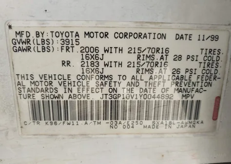 JT3GP10V1Y0044892